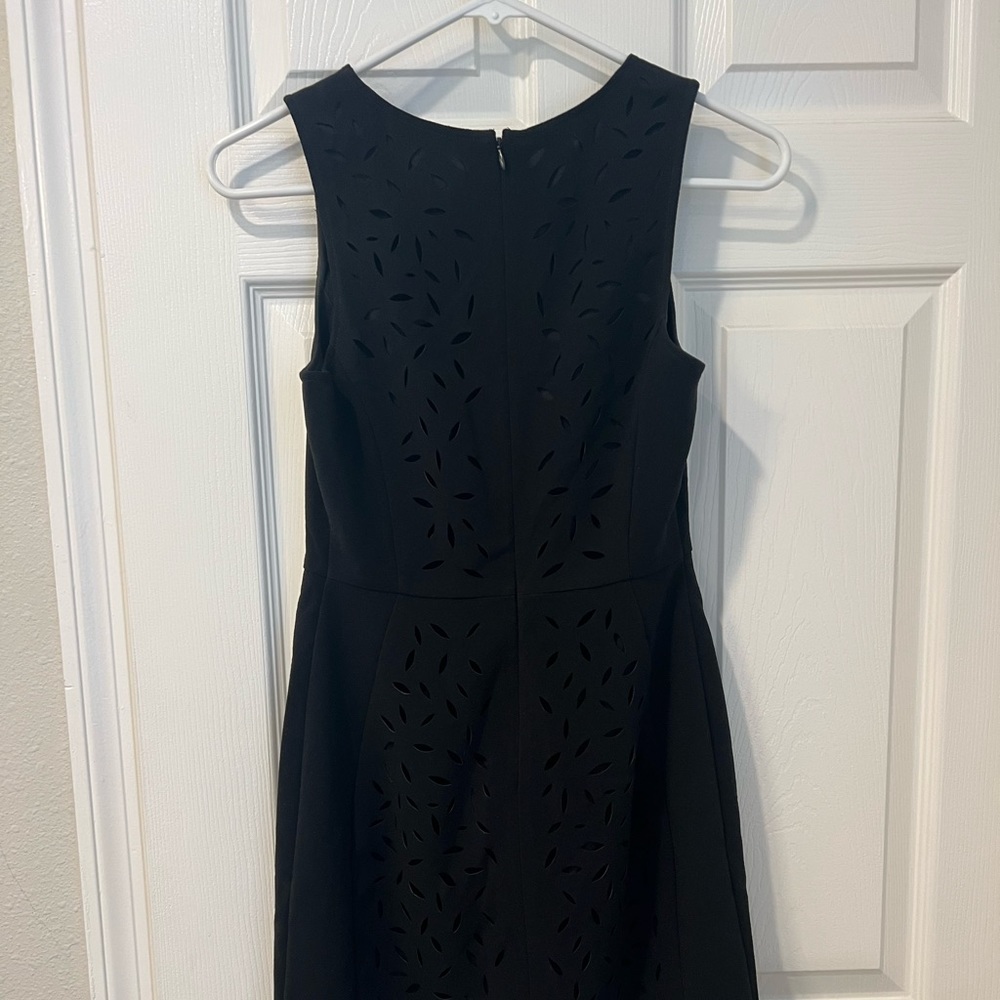 Banana Republic Black Eyelet Minidress - 00 Petite